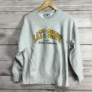 Vintage 90's Late Show with David Letterman Lee pullover sweater L - Picture 1 of 5