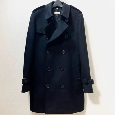 Burberry London Wool&Cashmere Belted Trench Coat Black [Size44/VG] LTD From JP - Image 1 of 4