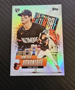 2025 Topps Series 1 Coby Mayo Home Field Advantage HA-14 Baltimore Orioles RC - Picture 1 of 6