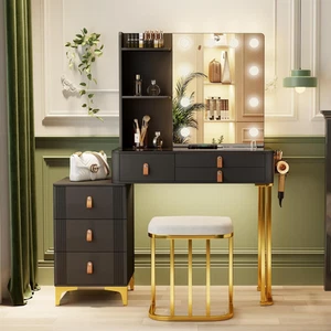 Dystler Dressing Table with Mirror and Lights - Makeup Vanity Table with Draw... - Picture 1 of 14