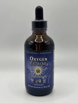 HealthForce Superfoods Oxygen Extreme 4 fl oz gotas validade 27/07 NOVO & lacrado - Imagem 1 de 4