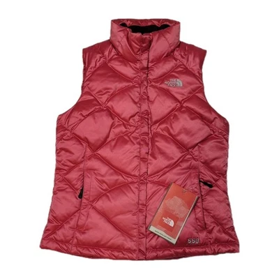 Новый с Ярлыками North Face женщин S Aconcagua 550 вниз пуховик жилет розовый жемчуг куртка - Изображение 1 из 4