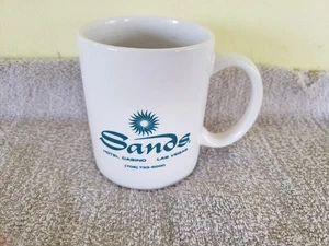 Sands Hotel Casino Las Vegas Nevada türkis Vintage Kaffeetasse Becher G26 B1 - Bild 1 von 6