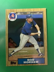 1987 Topps Tiffany Bob Horner Atlanta Braves #660 - Imagen 1 de 2