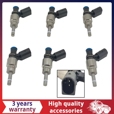 6PCS Fuel Injector 079906036C For 2008-2011 Audi A4 A5 A6 Q5 3.2L V6 06E906036E Foto 1 de 4