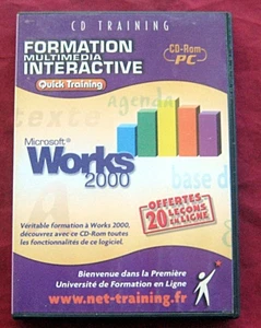CD Training. Microsoft Works 2000. Formation multimedia interactive. CD-Rom PC. - Picture 1 of 3