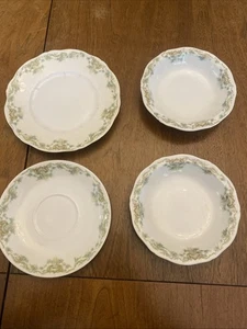 4 Stück Theodore Haviland Limoges Porzellan Schleiger 599f blaue Blumenchips ansehen! - Bild 1 von 18