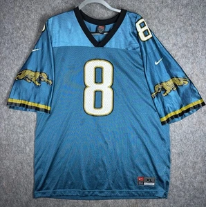 Maglia Vintage Nike Jacksonville Jaguars Mark Brunell #8 XL Teal NFL Y2K - Foto 1 di 10