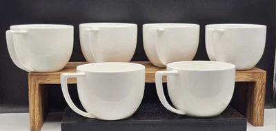 Beautiful Set of 6 Alex Liddy White Bone China Coffee/Tea Mugs - Image 1 of 4