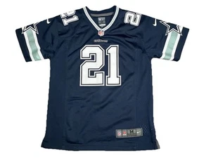 Youth Medium (10-12) Ezekiel Elliot Dallas Cowboys Nike on Field Jersey Blue - Picture 1 of 5