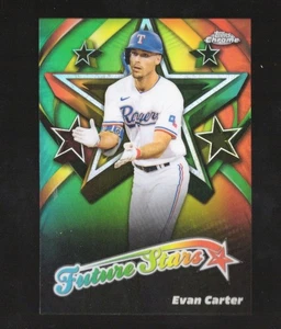 2025 Topps Chrome Future Stars Evan Carter #FS-12 Texas Rangers - Bild 1 von 2