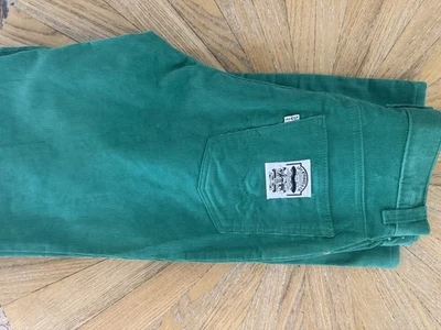 70’s Green Corduroy Levi’s White Tabs Pants Woman’s Size 11 - Image 1 of 4