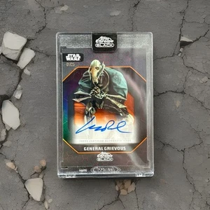 2024 Chrome Black Star Wars Matthew Wood as General Grievous Auto Orange #1/25 - Picture 1 of 3