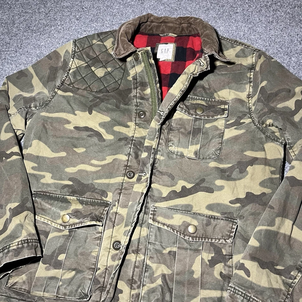 Chaqueta de Campo Gap Para Hombres Grande Militar Camuflaje Gorpcore Caza Paracaidista Pesado Foto 1 de 4