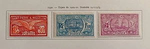 TIMBRE STAMP 3 ST PIERRE ET MIQUELON Y&T#129-31 SERIE NEUF*/MH-MINT 1930 ~R98 - Picture 1 of 1