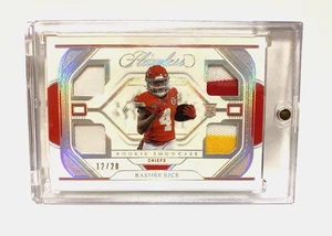 2023 Panini Red Flawless Football Rashee Rice Rookie Showcase Quad Patch /20 SP - Bild 1 von 2