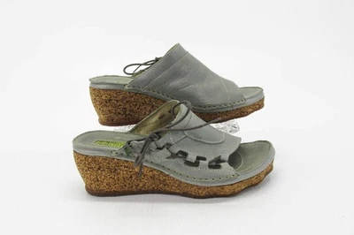 Женские сандалии El Naturalista N405 размер 11 евро 42 на танкетке шлепанцы бывшие в употреблении qp - Изображение 1 из 4