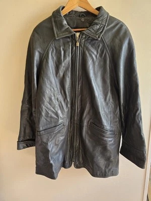 Women's LNR Lanouvelle Renaissance Black Leather Zipper  Sz Meduim Jacket  - Image 1 of 4