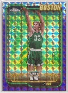 2024-25 Topps cromo - Larry Bird #32 refractor Topps púrpura/129 Boston Celtics - Imagen 1 de 2