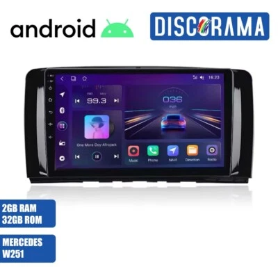 AUTORADIO ANDROID MERCEDES W251 2005-2017 STEREO AUTO WIFI TOUCH NAVIGATORE - Immagine 1 di 4
