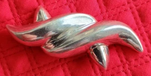 Appears Patricia von Musulin, Vintage Sterling Silver, Twisted Motif Brooch Pin, - Picture 1 of 7