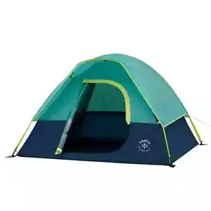 Firefly! Outdoor Gear Youth 2-Person Camping Tent - Blue/Green Color - Picture 1 of 11