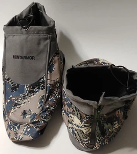 HUNTARMOR Insulated Boot Covers M Camo Gray Zip Hunting Sporting Snow Ice NEW - Picture 1 of 14
