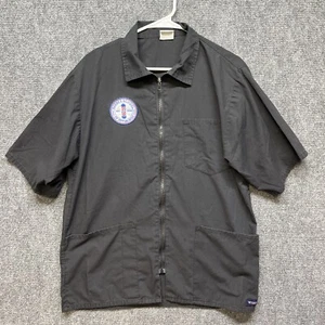 Barber School Of Pittsburgh Jacket Top RMF Scrubs Pockets Zipper Hair Haircut - Picture 1 of 19