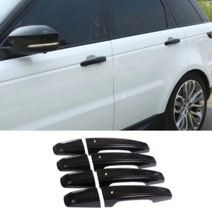 For Range Rover L405 2013-2021 Gloss Black Exterior Outside Door Handle Cover 8X - Picture 1 of 8