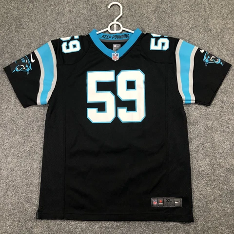 Nike On Field Carolina Panthers #59 Luke Kuechly NFL Jersey Youth Size XL Cover