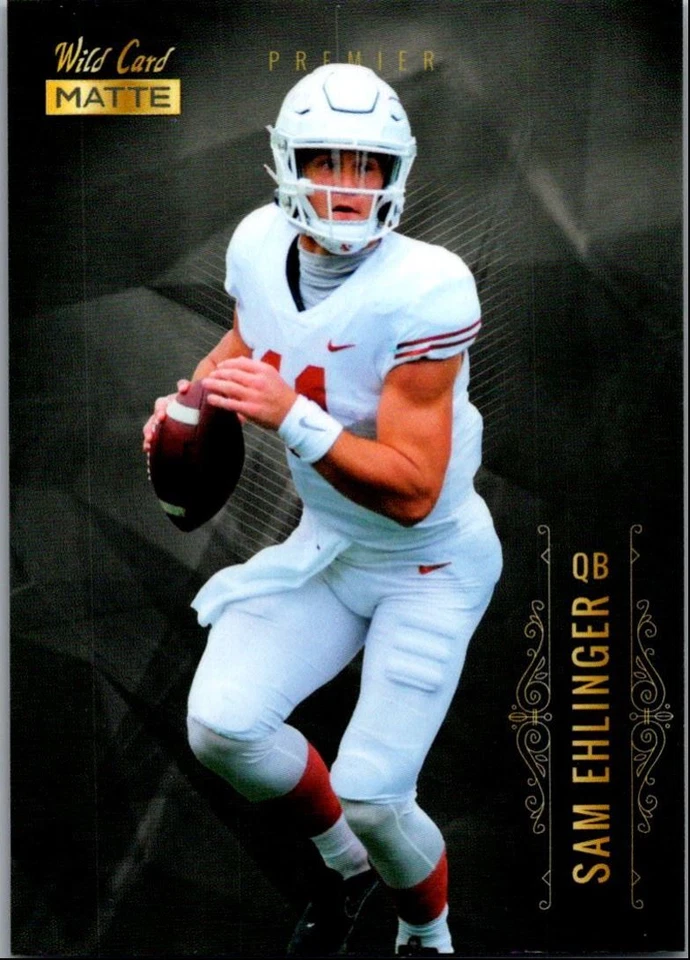2021 Wild Card Matte Sam Ehlinger Texas Longhorns #MBC24 - Image 1 of 2