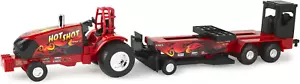 TOMY Case IH 1/32 Hot Shot Pullback Pulling Tractor with Sled 47550 New Toy Gift - Picture 1 of 6