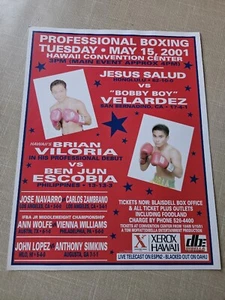 Brian Viloria WBC & IBF light flyweight Champion BOXING POSTER HAWAII PRO-DEBUT. - Picture 1 of 13