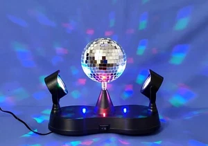 ✅ Stand Spiegelkugel Set inkl. Spots und Motor Discokugel Diskolicht Mehrfarbig - Bild 1 von 13