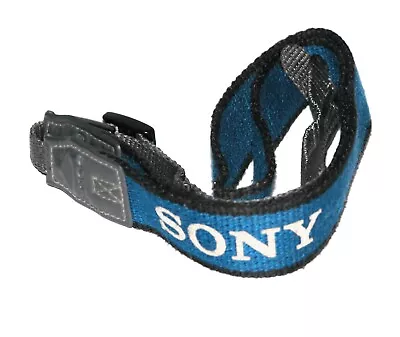 Old Blue Sony Neck Strap For Cybershot Cameras or Handycam Camcorders - Image 1 of 2