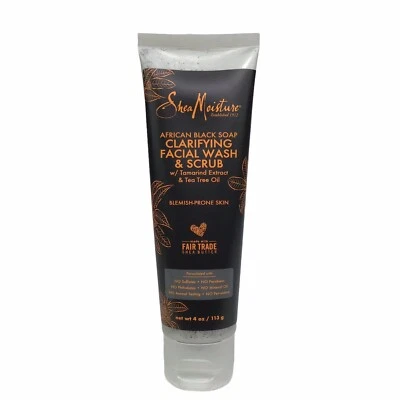 SheaMoisture African Black Soap Problem Skin Facial Wash & Scrub - Image 1 of 2