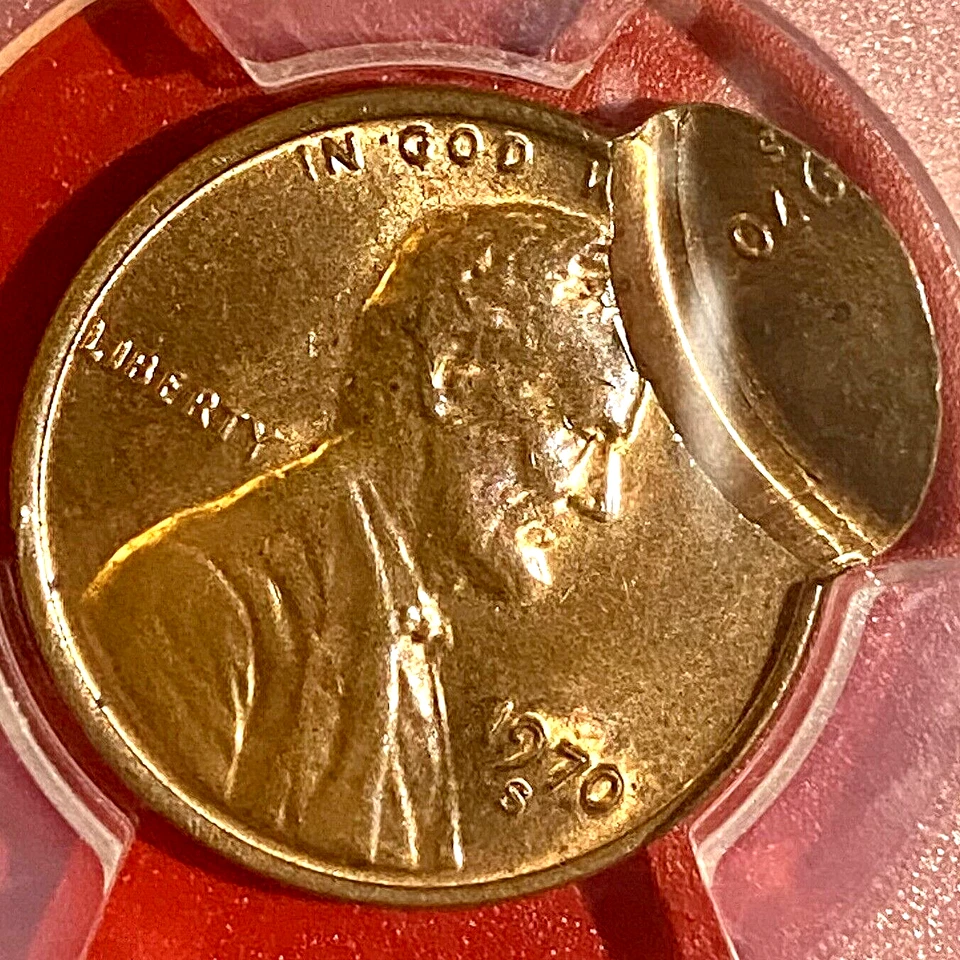 PCGS MS-64 BN! 1970-S CENT DOUBLE STRIKE WITH TWO DATES AND MM! - Image 1 of 3