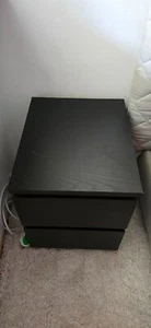IKEA Nachttisch "Malm" schwarz - Bild 1 von 5