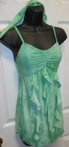 Disfraz de baile lírico tie dye zarcillo espuma de mar imperio cintura niños tallas vestido - Imagen 1 de 7