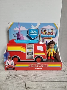 Disney Junior Firebuds, Bo & Flash, Actionfigur und Feuerwehrfahrzeug Neu - Bild 1 von 7