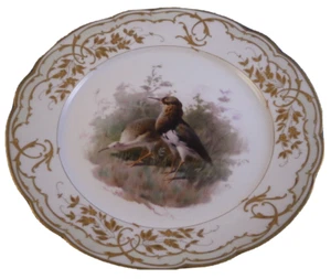 Antique Jugendstil KPM Berlin Porcelain Bird Scene Plate Porzellan Teller German - Picture 1 of 9