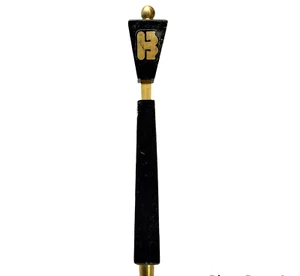 BlackHook Porter Bier Holz schwarz gold Schriftzug Logo Zapfhahn Griff 13 1/2" hoch - Bild 1 von 7