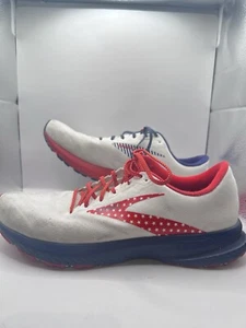 Brooks Launch 7 Estrellas Rayas Edición 4 de Julio 1103241D166 Hombre Talla 12 D - Imagen 1 de 7