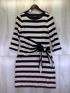 White House Black Market 3q Super Stripe Shift Dress Womens Size 8 NWT-9252 - Picture 1 of 7