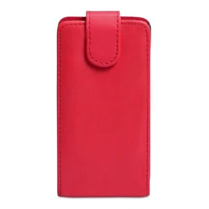 Nokia X6 2009 Red Flip Case Vertical Faux Leather Shockproof Cover Protective - Picture 1 of 1