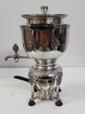 Antique Sterling Silver Tea Coffee Set Service & Samovar Hallmarked Late 19th C - Image 1 of 4