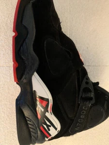 Nike Boys Air Jordan 8 Playoffs 305368-062 Black Basketball Shoes Sneakers 4.5Y - Picture 1 of 5