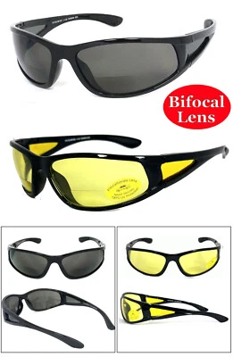 Gafas de sol bifocales interiores deportivas envolventes para hombre lentes de policarbonato para lector de sol Foto 1 de 4