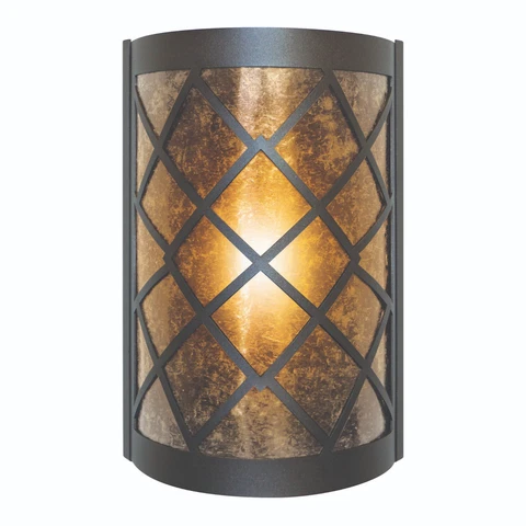 PD Metals MOS018SL Mosaic Interior Skyline Series Wall Sconce Midnight Metallic Cover