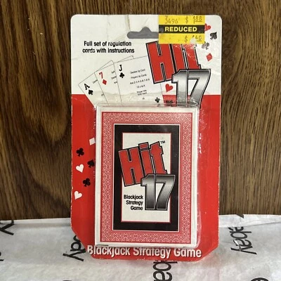 Hit 17 Blackjack Strategy Game 1992 NEW SEALED Megatoys - Image 1 of 4